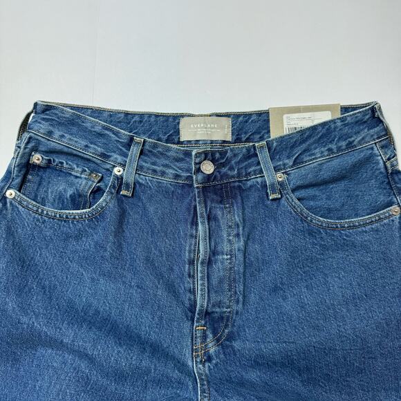 EVERLANE The Curvy 90s Cheeky Jean Medium Blue Size 32 NWT - Picture 6 of 7